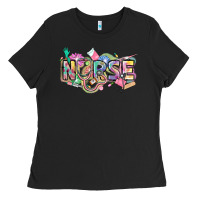 Black Nurse Ladies Tee - FaDigitalArtStudio