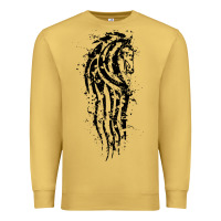 Antique Gold horse of rohan active Premium Sweatshirt - DesigneFamous