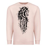 Pale Pink horse of rohan active Premium Sweatshirt - DesigneFamous