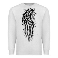 Oatmeal Heather horse of rohan active Premium Sweatshirt - DesigneFamous