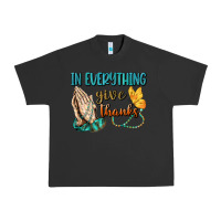 Pigment Black İn Everything Give Thanks Urban Heavy Tee - BundleAndBundleShop