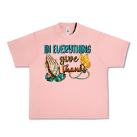 Salmon İn Everything Give Thanks Urban Heavy Tee - BundleAndBundleShop