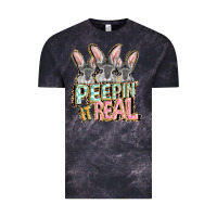 Cloud Black peepin' it real easter day Vintage Tee - FaDigitalArtStudio