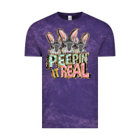 Cloud Purple peepin' it real easter day Vintage Tee - FaDigitalArtStudio