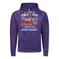 Cloud Purple LIL Autism Mom Vintage Hoodie - CowhideDigitalArt