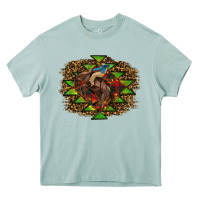 Arona Western Christmas Rodeo Distressed Heavy Core Tee - RanaPortraitStore