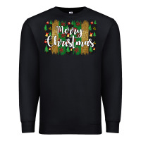 Black merry christmas Premium Sweatshirt - JahusDesignShop