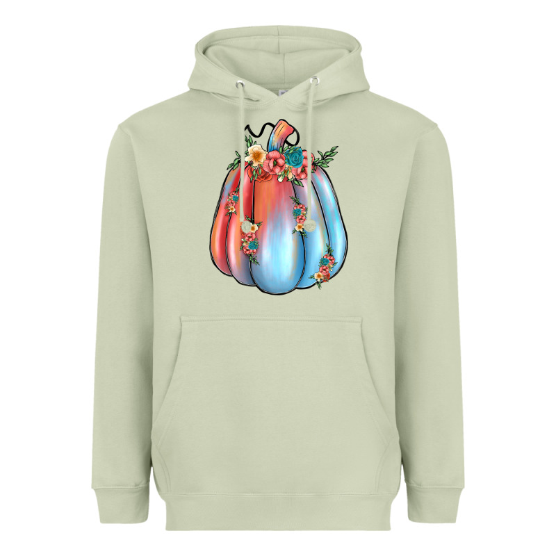 Flowers Pumpkin Heavyweight Hoodie by JahusDesignShop | Teevron