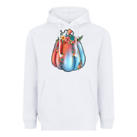 White flowers pumpkin Heavyweight Hoodie - JahusDesignShop