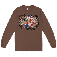 Chestnut 4th of july background Long Sleeve Tee - BundleAndBundleShop