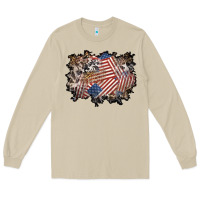 Mushroom 4th of july background Long Sleeve Tee - BundleAndBundleShop