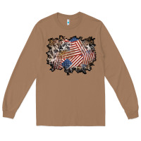 Toasted Coconut 4th of july background Long Sleeve Tee - BundleAndBundleShop