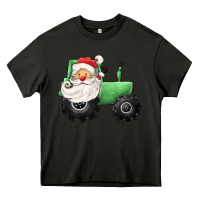 Asphalt santa tractor Heavy Core Tee - CowGirlArtShop