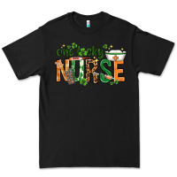 Black One lucky Nurse with elements St. Patricks Day Premium Tee - HowdyJamesFarm