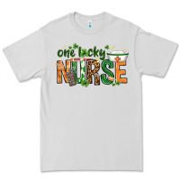Dove Grey One lucky Nurse with elements St. Patricks Day Premium Tee - HowdyJamesFarm