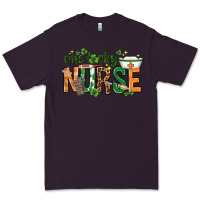 Plum One lucky Nurse with elements St. Patricks Day Premium Tee - HowdyJamesFarm