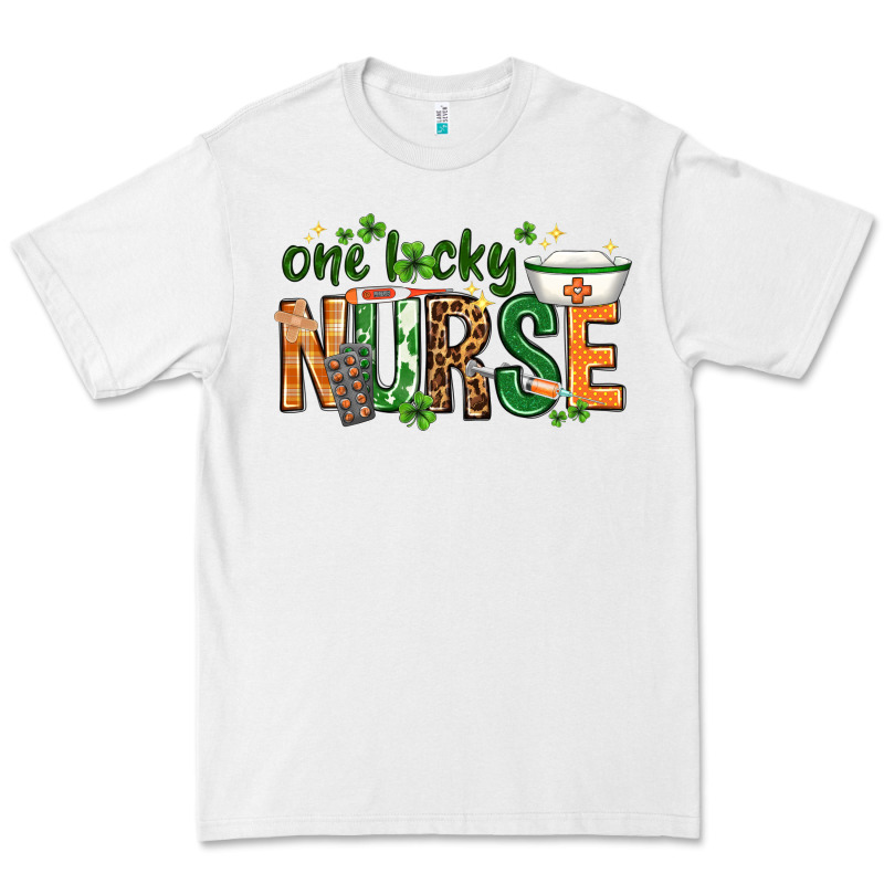 One Lucky Nurse With Elements St. Patricks Day Premium Tee by HowdyJamesFarm | Teevron