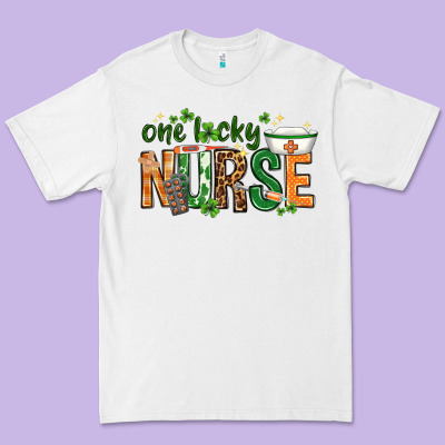 One Lucky Nurse With Elements St. Patricks Day Premium Tee Designed By Howdyjamesfarm