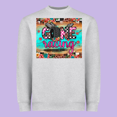 Gone Racing Heavyweight Sweatshirt Designed By Jahusdesignshop
