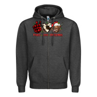 Charcoal Heather peace love christmas Zipper Hoodie - JahusDesignShop