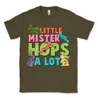Army Green Little mister hops a lot Easter Day Classic Tee - CowGirlArtShop
