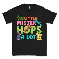 Black Little mister hops a lot Easter Day Classic Tee - CowGirlArtShop