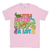 Bubblegum Pink Little mister hops a lot Easter Day Classic Tee - CowGirlArtShop
