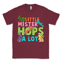 Burgundy Little mister hops a lot Easter Day Classic Tee - CowGirlArtShop