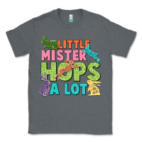 Charcoal Heather Little mister hops a lot Easter Day Classic Tee - CowGirlArtShop