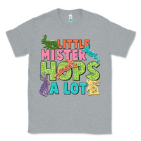 Heather Grey Little mister hops a lot Easter Day Classic Tee - CowGirlArtShop