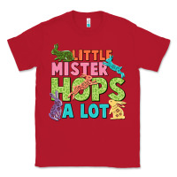 Red Little mister hops a lot Easter Day Classic Tee - CowGirlArtShop