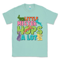 Seafoam Little mister hops a lot Easter Day Classic Tee - CowGirlArtShop
