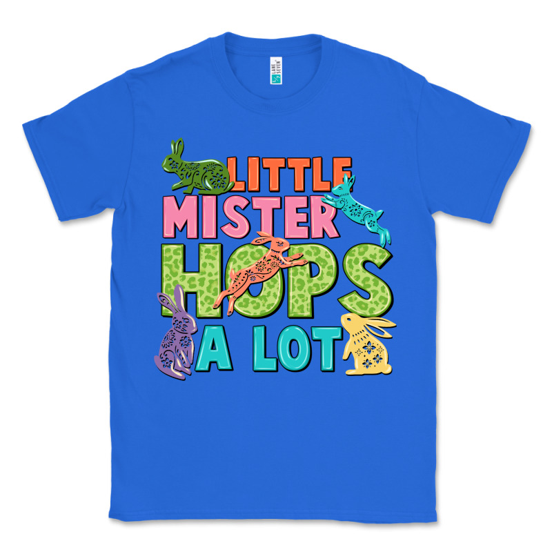 Little Mister Hops A Lot Easter Day Classic Tee by CowGirlArtShop | Teevron