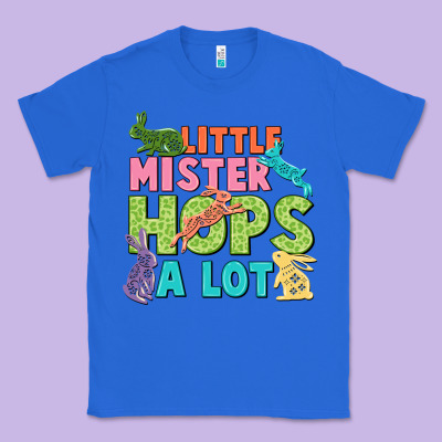 Little Mister Hops A Lot Easter Day Classic Tee Designed By Cowgirlartshop