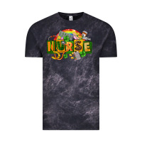 Cloud Black nurse st patricks Vintage Tee - FaDigitalArtStudio