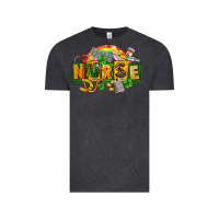 Vintage Black nurse st patricks Vintage Tee - FaDigitalArtStudio