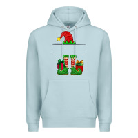 Blue Mist christmas elf custom name Premium Hoodie - Artiststas