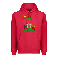 Cardinal christmas elf custom name Premium Hoodie - Artiststas
