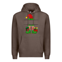 Coffee christmas elf custom name Premium Hoodie - Artiststas