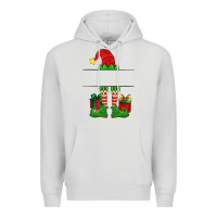 Dove Grey christmas elf custom name Premium Hoodie - Artiststas