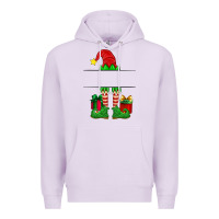 Lilac christmas elf custom name Premium Hoodie - Artiststas