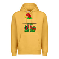 Mustard christmas elf custom name Premium Hoodie - Artiststas