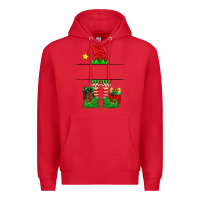 Red christmas elf custom name Premium Hoodie - Artiststas