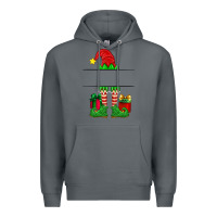 Rock christmas elf custom name Premium Hoodie - Artiststas