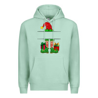 Seafoam christmas elf custom name Premium Hoodie - Artiststas