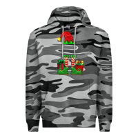 Slate Camo christmas elf custom name Premium Hoodie - Artiststas
