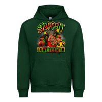 Forest Green Steppin' into Juneteenth black girl sneakers Urban Hoodie - RanaPortraitStore