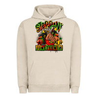 Pigment French Oak Steppin' into Juneteenth black girl sneakers Urban Hoodie - RanaPortraitStore