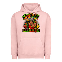 Pigment Salmon Steppin' into Juneteenth black girl sneakers Urban Hoodie - RanaPortraitStore