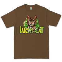 Cacao Lucky cat St. Patrick's Premium Tee - HowdyJamesFarm